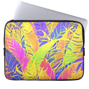 Tropical Leaf Art Laptop Sleeve