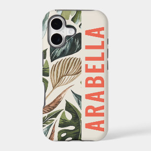Tropical leaf botanical personalised name