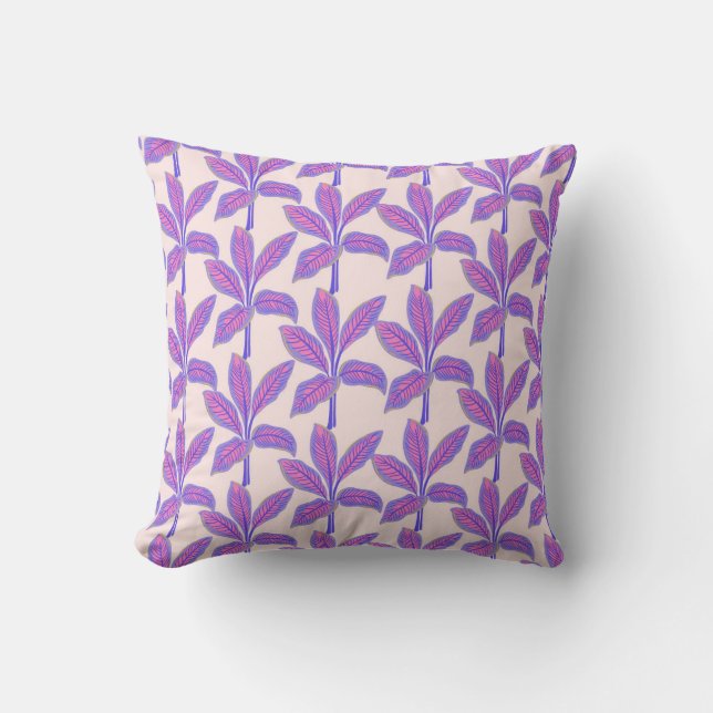 Tropical Leaf Harmony Cushion (Front)