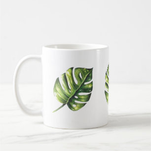 Tropical Leaf Mug – Nature-Inspired Elegance