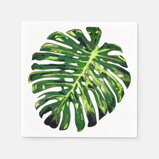 Tropical Leaf Napkins (Front)
