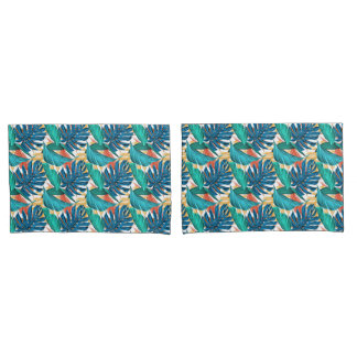 Tropical Leaf Paradise Design for Stylish Pillowcase