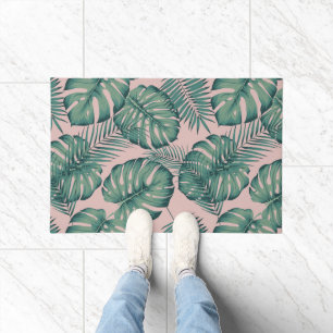 Tropical Leaf Pattern Doormat