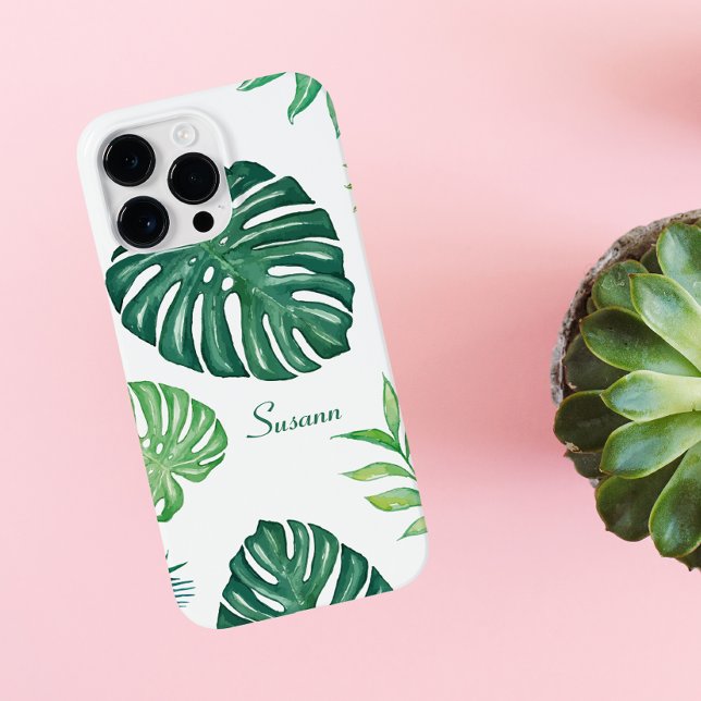 Tropical Leaf Pattern Phone Case (Creator Uploaded)