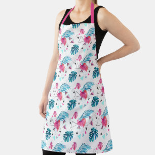 Tropical Leaf Triangle Pattern Apron