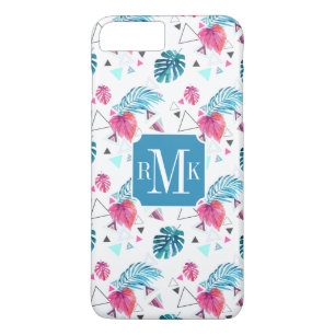 Tropical Leaf Triangle Pattern Case-Mate iPhone Case
