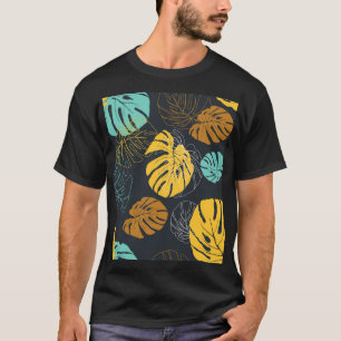 Tropical Leaf Vintage Wallpaper Pattern T-Shirt