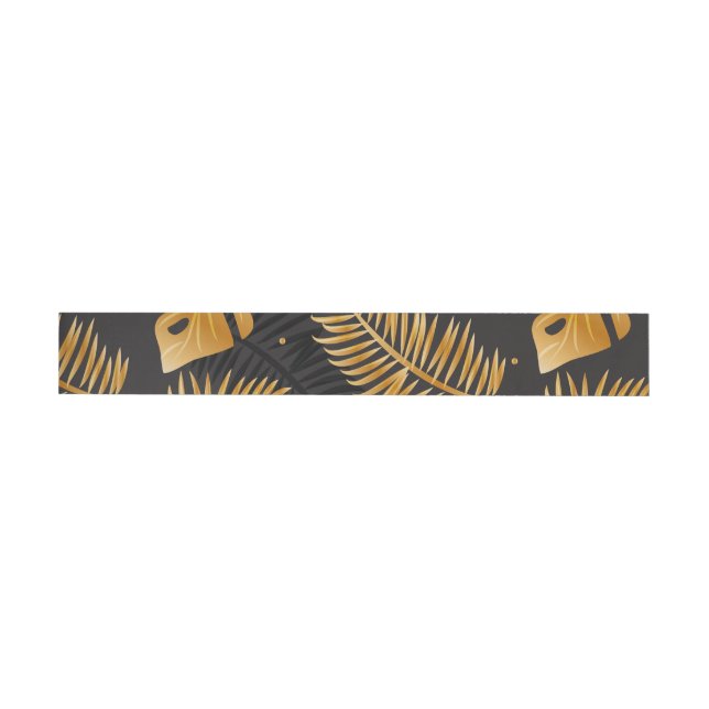 Tropical Leaves 14 Wrap Around Label (Individual)
