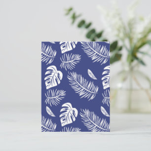 Tropical leaves 15 postcard