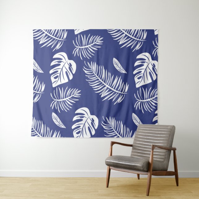 Tropical leaves 15 tapestry (In Situ (Horizontal))