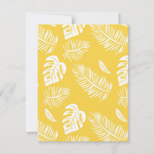 Tropical leaves 16 card