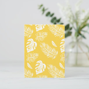 Tropical leaves 16 postcard