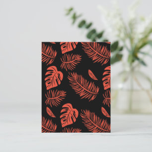 Tropical leaves 21 postcard