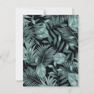 Tropical Leaves 4 Card