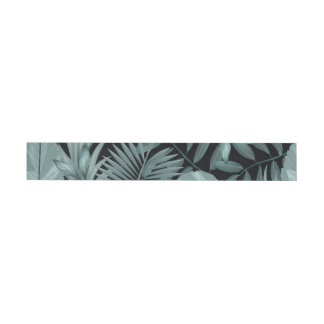 Tropical Leaves 4 Wrap Around Label
