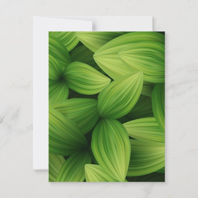 Tropical Leaves 9 Card (Front)
