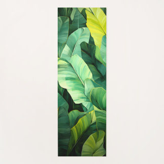 Tropical Leaves Abstract Botanical Jungle Nature Yoga Mat