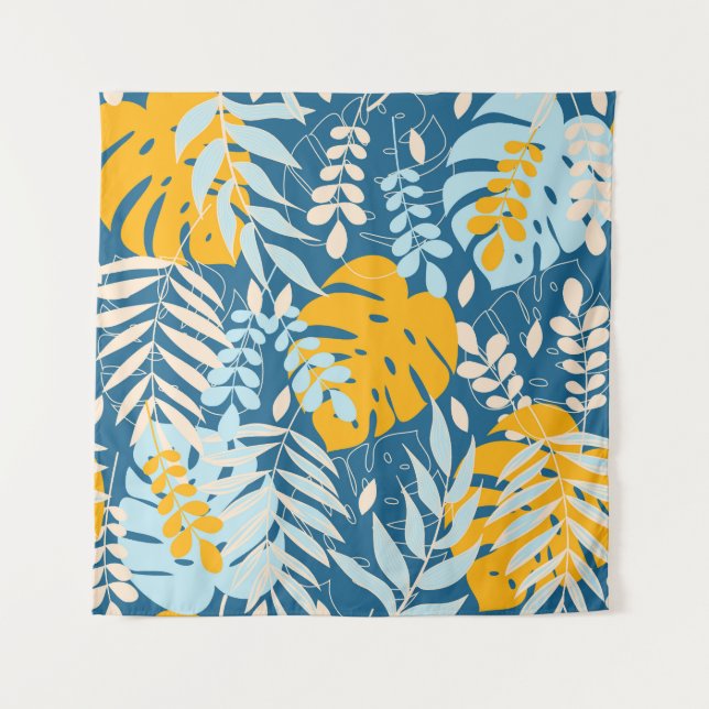 Tropical Leaves: Abstract Jungle Tapestry (Front)