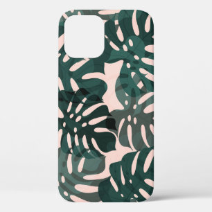 Tropical Leaves: Abstract Watercolor Art iPhone 12 Case