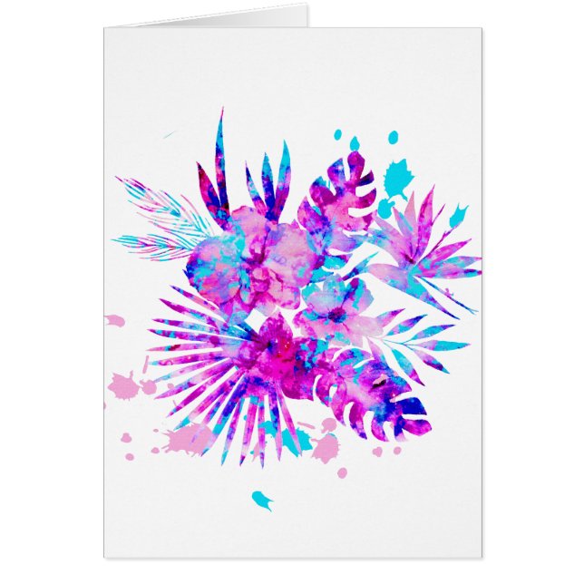 Tropical Leaves and Blossoms (Front)