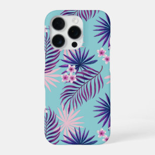 Tropical leaves and flowers 2 iPhone 16 pro case
