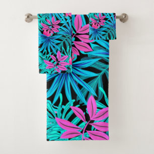 Tropical Leaves Bath Towel Set