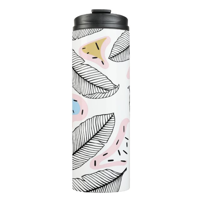 Tropical leaves. Botanical seamless pattern. Vinta Thermal Tumbler (Front)