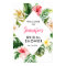 Tropical Leaves Bridal Shower Welcome Poster