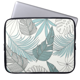 Tropical Leaves: Bright Seamless Trend Laptop Sleeve
