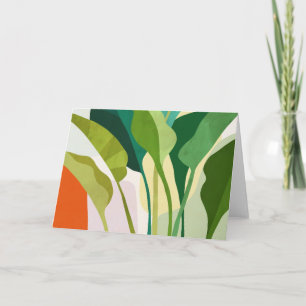 Tropical Leaves Card