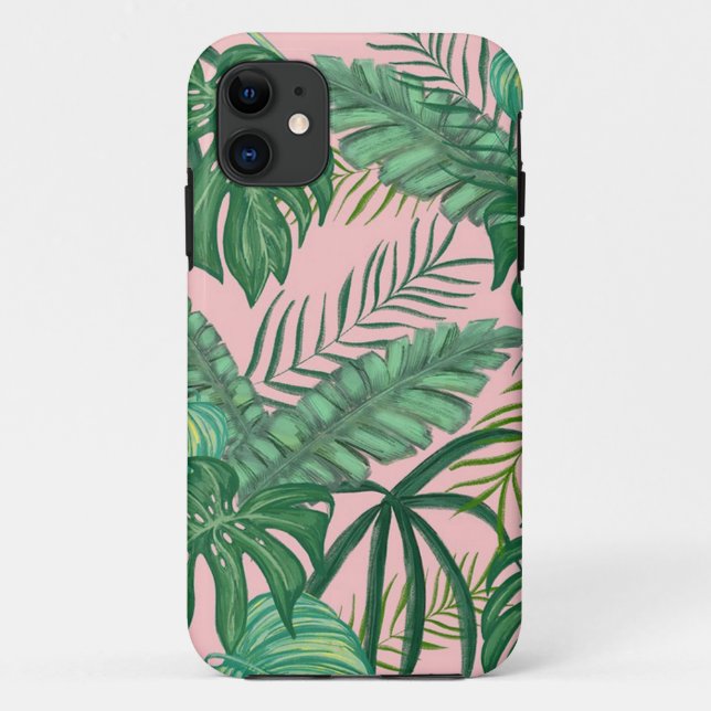Tropical Leaves Case-Mate iPhone Case (Back)