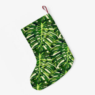 Tropical Leaves Christmas Stocking