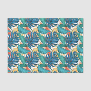 Tropical Leaves Colorfull Foliage Decoupage Tissue Paper