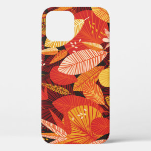 Tropical Leaves: Colourful Geometric Foliage. iPhone 12 Case