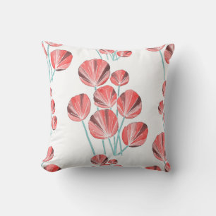 Tropical Leaves: Creative Hand Drawn Pattern Cushion