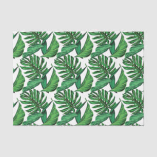 Tropical Leaves Drawing Scrapbookg Decoupage Tissue Paper