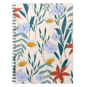 Tropical Leaves: Fashionable Abstract Background. Notebook