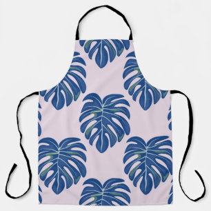 Tropical Leaves Fashionable Seamless Pattern Apron