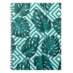Tropical Leaves: Floral Seamless Pattern. Notebook