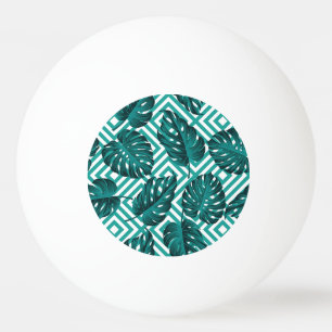 Tropical Leaves: Floral Seamless Pattern. Ping Pong Ball