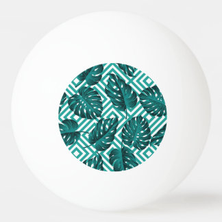 Tropical Leaves: Floral Seamless Pattern. Ping Pong Ball