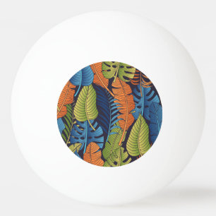 Tropical leaves, floral seamless pattern. ping pong ball