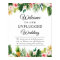 Tropical Leaves Floral Unplugged Wedding Sign