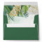 Tropical Leaves Green Gold Foliage Wedding