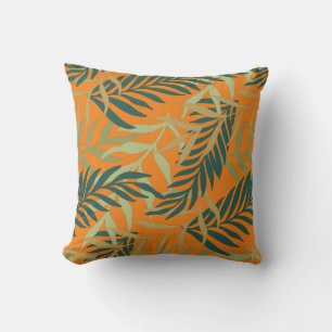 Tropical Leaves Green Nature Design Cushion
