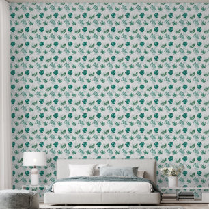 Tropical Leaves Green Wallpaper