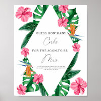 Tropical leaves - Guess How Many Corks 