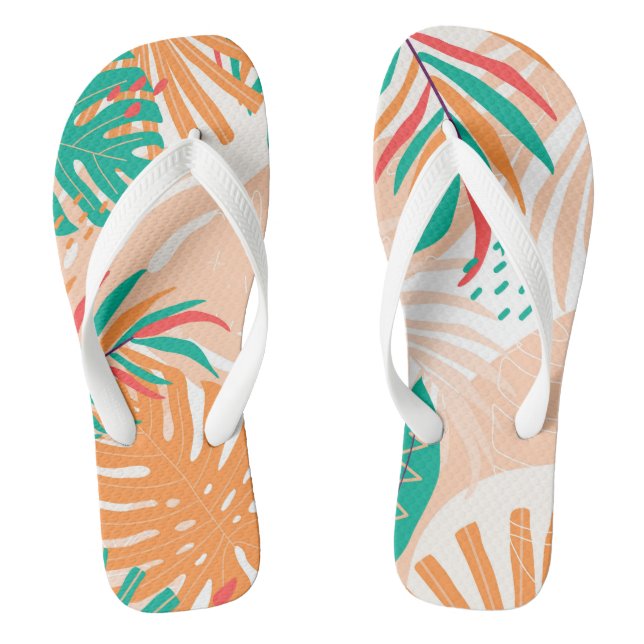 Tropical Leaves Jandals (Footbed)