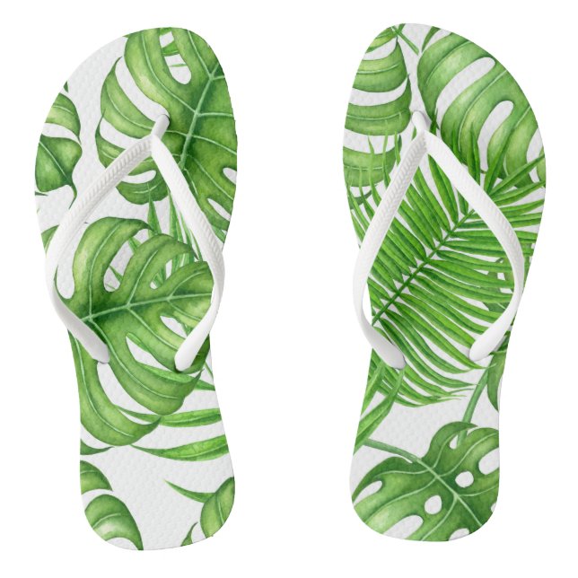 Tropical leaves jandals (Footbed)