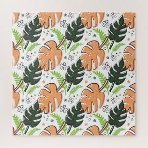 tropical leaves jigsaw puzzle